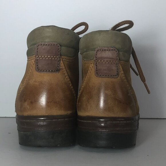 TIMBERLAND Boots Women's Size 7 US Brown Vintage Laces Booties Work Hiking Shoes - Picture 2 of 10